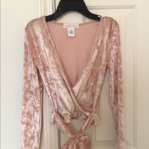 Planet gold wrap around top